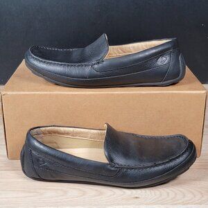 Sperry Top-Sider Hampden Venetian Shoes Men Size 9.5 M Black Leather Loafers